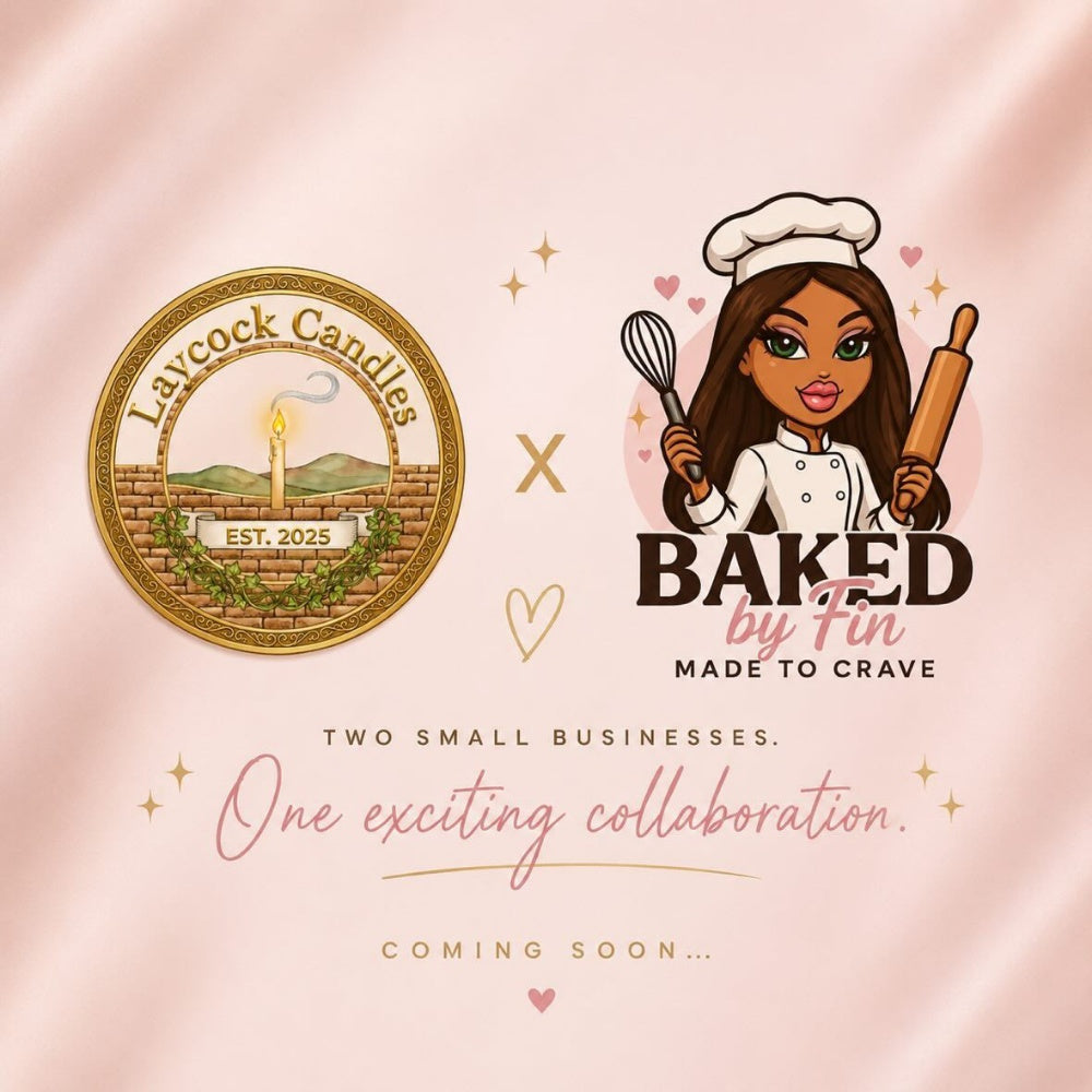 BAKED BY FIN X LAYCOCK CANDLES SUNSET MANGO Luxury wax melts