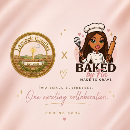 BAKED BY FIN X LAYCOCK CANDLES SUNSET MANGO Luxury wax melts