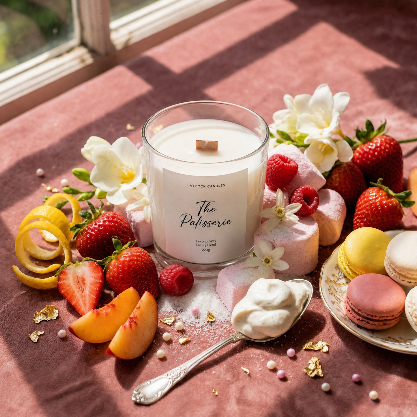 The Patisserie — 220g Luxury Wood Wick Candle