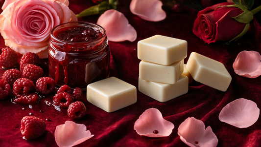 Crushed Raspberry & Rose Luxury Wax Melts | Fruity Floral Home Fragrance | Laycock Candles