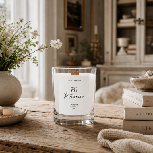 The Patisserie — 220g Luxury Wood Wick Candle
