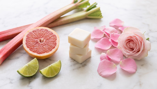 Rose & Rhubarb Essential Oil Wax Melts | Floral Citrus Home Fragrance | Laycock Candles