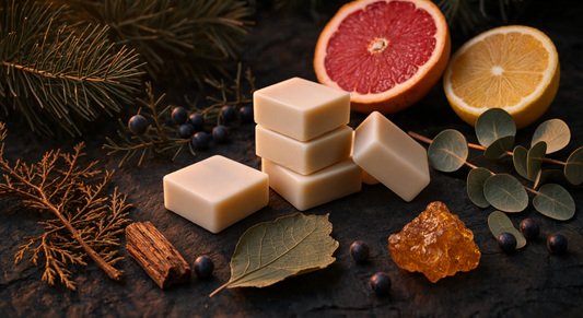 The Woodsman Essential Oil Wax Melts | Woody Amber Home Fragrance | Laycock Candles